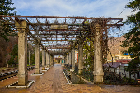 Baile Herculane Romania December 15, 2025. It is the oldest tourist resort in the country and also among the most important and visited permanent spa resorts in Romania and Eastern Europe.のeditorial素材