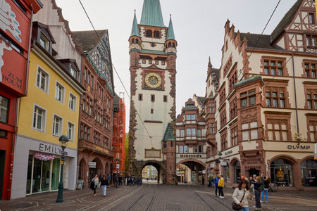Freiburg im Breisgau, Germany October 19, 2025. images of the city with various tourist attractions characteristic of the areaのeditorial素材