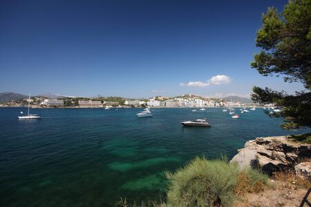 boats and sea - Santa Ponsa, Mallorcaの写真素材