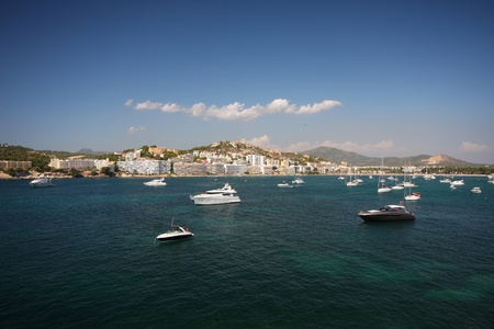 boats and sea - Santa Ponsa, Mallorcaの写真素材