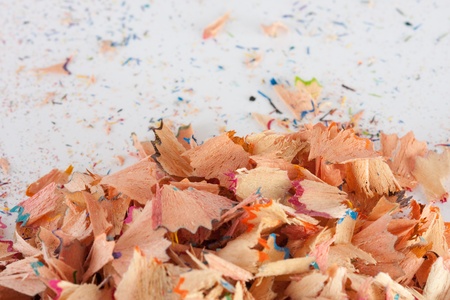 color - shaving from a pencilの写真素材