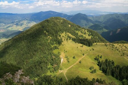 Rosutec Hill, Orava, Slovakia, Europeの写真素材
