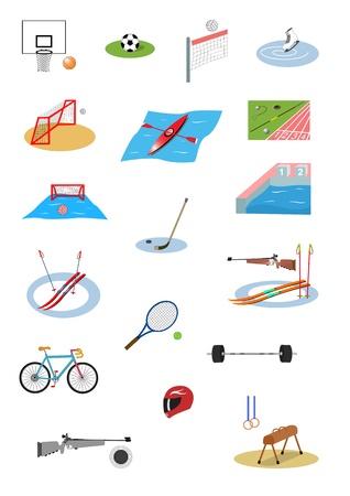 Illustration of sport icon setのイラスト素材