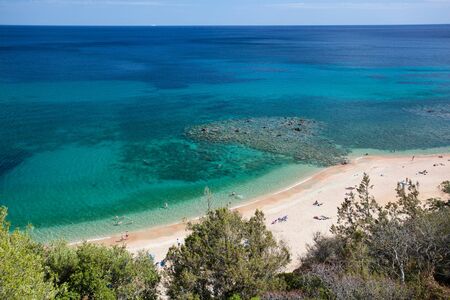 Cala Gonone beach, Sardinia, Italyの写真素材
