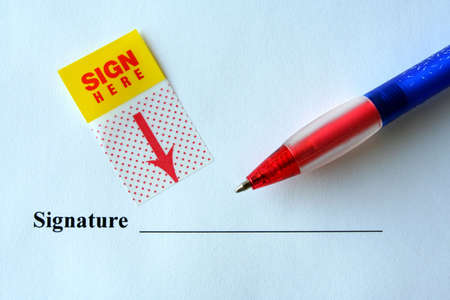 Signatureの写真素材