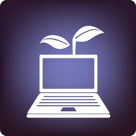 green laptopのイラスト素材