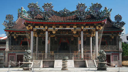 The grand temple of Khoo Kongsi in George Town, Malaysia.の写真素材