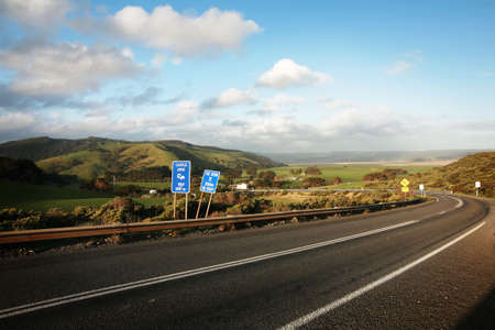 Great Ocean Road, Victoria of Australia. Across the wild ocean and idyllic farmland.の写真素材