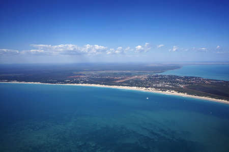 The famed Cable Beach in Broome, Western Australia during the warm winter.の写真素材