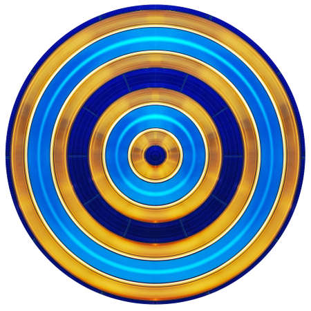 Colorful circle stripes parallel lines and simple oralの写真素材