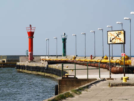 Entrance to the harbor の写真素材