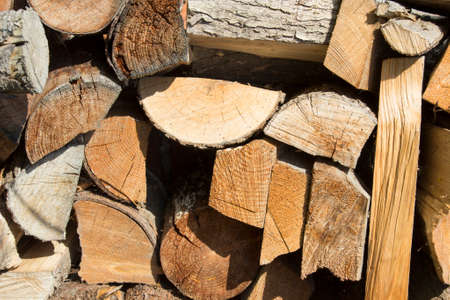 stack of firewoodの写真素材