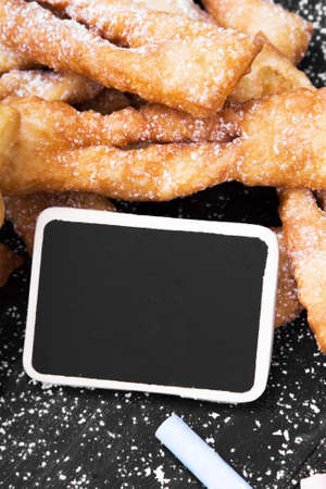 Faworki - Traditional Polish cookies served at Fat Thursdayの写真素材