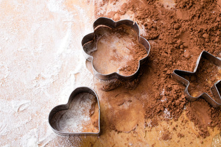 baking background:  preparing cookies