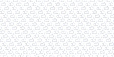 Light background with pattern generated from hand drawn illustration of Like Hand iconsのイラスト素材