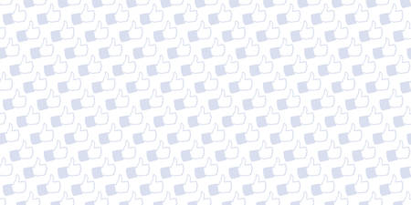 Light background with pattern generated from hand drawn illustration of Like Hand iconsのイラスト素材