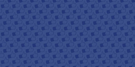 Dark background with pattern generated from hand drawn illustration of Like Hand iconsのイラスト素材