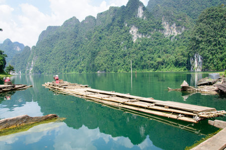 Bamboo Raftの写真素材