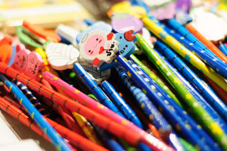 Colorful pencilsの写真素材