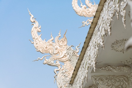 Wat rong khun temple s roofの写真素材