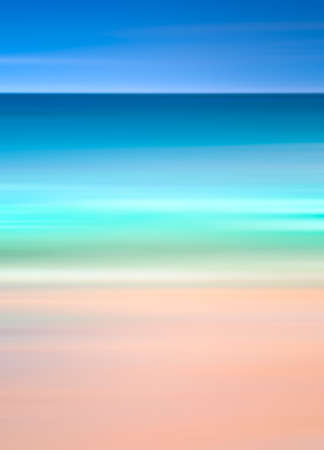 An abstract ocean seascape with blurred panning motion. Image displays a retro, vintage look with cross-processed colors.の写真素材