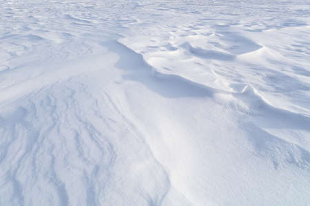 High angle view of snow texture, background with copy spaceの写真素材