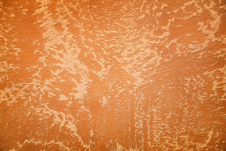 Stain of a paint Venetian bright orange red abstract texture background