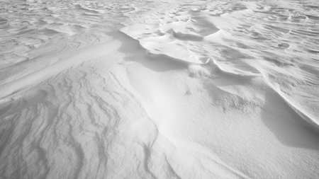 Snow relief wavy texture background black and white