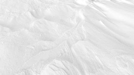 Snow relief wavy texture background black and whiteの写真素材