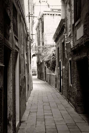 venice veneto venetian venezia vintage black & whiteの写真素材