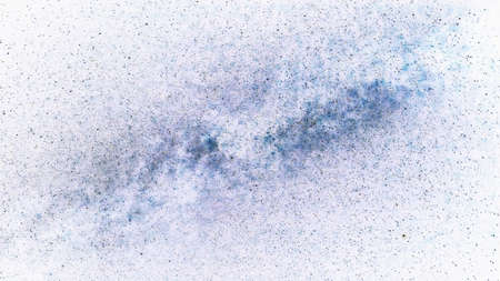 detail from the milky way stars abstract on white backgroundの写真素材