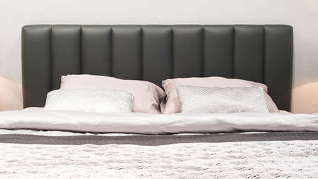 luxury modern style bedroom, Interior of a hotel bedroomの写真素材