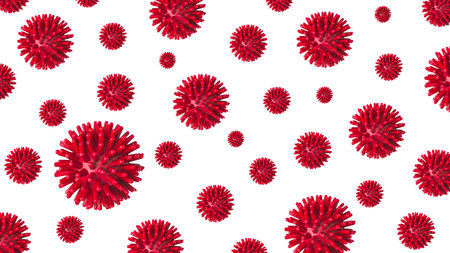 Symbolic image of a many virus coronovirus. Warning of the dangers of a coronovirus. coronovirus...