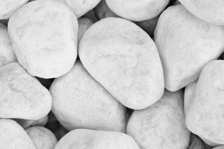 White pebble stones texture background