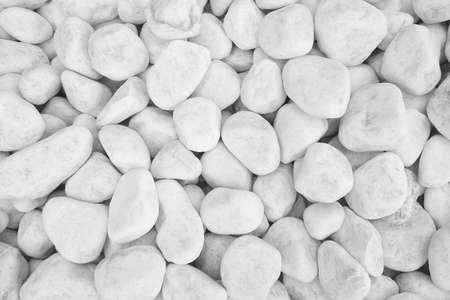 White pebble stones texture backgroundの写真素材