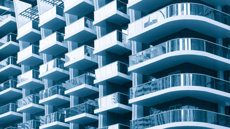 Modern office buildings in the financial districtの写真素材