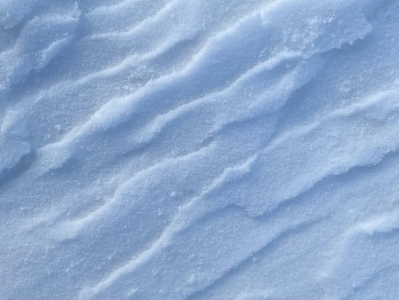 Background of fresh snow texture in blue tone page or for winter season card background or Christmas...