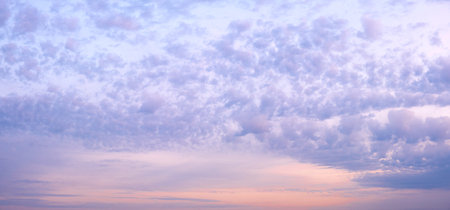 Sky background, coudy sky abstract background, sun above the horizon