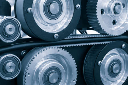 Belt drive system, industrial transport conceptの写真素材