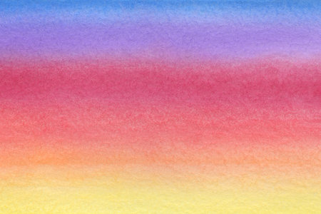 Abstract multicolor blue red orange yellow purple hand painted gradient background