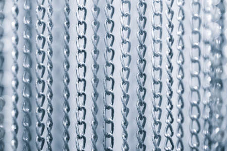 group of many metal chainの写真素材
