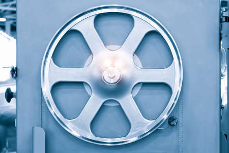 belt drive wheel, theoretical mechanics and engineering concept backgroundの写真素材