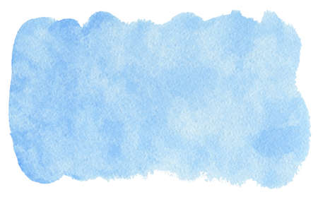 Abstract blue watercolor painting backgroundの写真素材