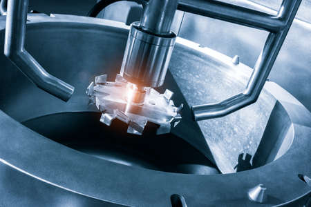 Reactors mixer of suspensions and solutions. Manufacture of pharmaceutical industry. Production of suspensions, solutions for tablets.の写真素材