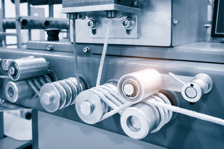Sewing equipment, loom equipment at a garment factory