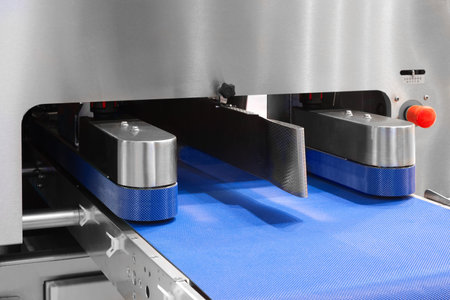 industrial production of bakery products on an assembly line - technology and machinery in the food...