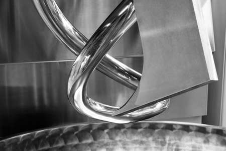 Industrial open mixer in food industry close-upの写真素材