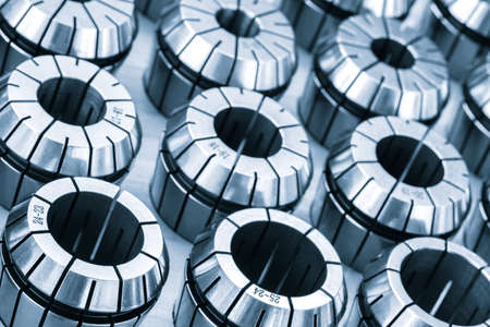 Many types of metal details industrial design background, engineering technology conceptの写真素材