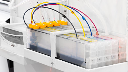 Color toners in the digital printer, paint CMYK