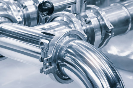 Chemical pharmaceutical laboratory equipment, equipment for medical experiments, equipment close-up,...